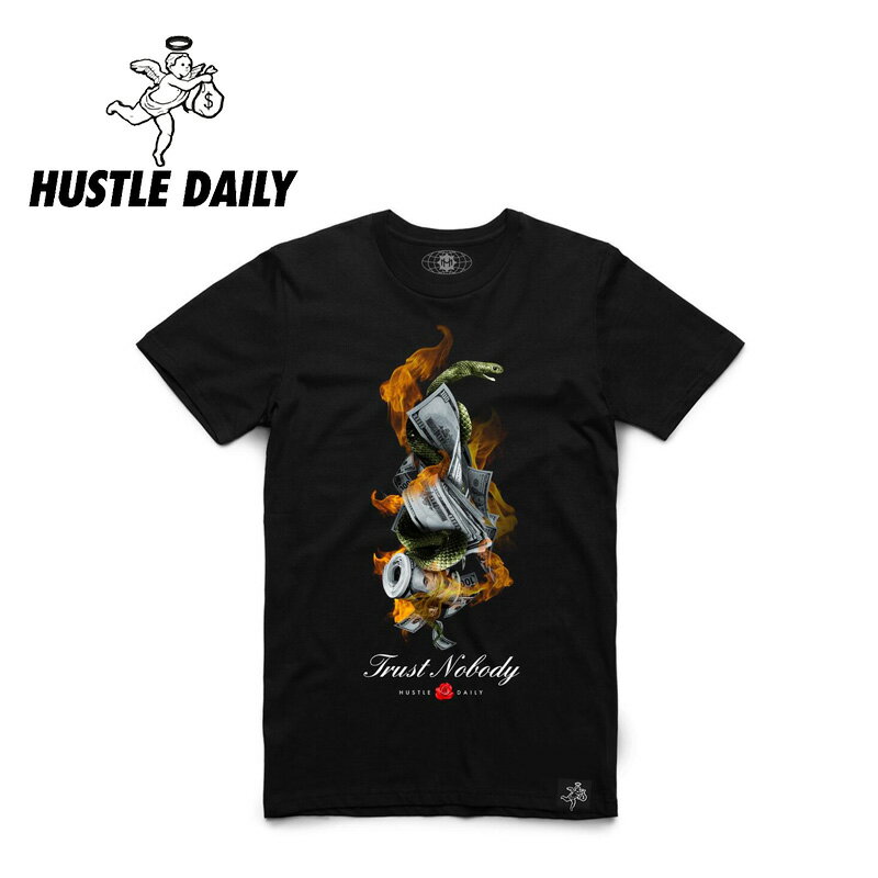 HASTAMUERTE/アスタムエルテ/半袖Tシャツ/FIRE CASH SNAKE/フロントプリント/USA MADE/コットン素材/B系/ストリート/ダンス衣装/チーム/カジュアル/アメカジ/インポート/M/L/XL/2XL/3XL/大きいサイズ/ビッグサイズ