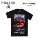 【1000円ポッキリ！】REASON リーズン DODGE ダッジ コラボ RULE THE ROAD TEE半袖 T-SHIRT プリント コットン/B系/ストリート/ダンス衣装/チーム/カジュアル/アメカジ/インポート/M L XL 2XL 3XL/大きいサイズ/ビッグサイズ