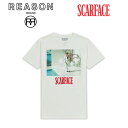 【1000円ポッキリ！】REASON/リーゾン SCAFACE/スカーフェイス コラボ SUIT TEE/前面刺繍プリント 半袖Tシャツ コットン素材 アル・パチーノ ギャング /B系/ストリート/ダンス衣装/チーム/カジュアル/アメカジ/インポート/M/L/XL/2XL/3XL/大きいサイズ/ビッグサイズ