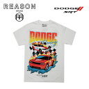 【1000円ポッキリ！】REASON リーズン DODGE ダッジ コラボ SPEED TEE半袖 T-SHIRT プリント コットン/B系/ストリート/ダンス衣装/チーム/カジュアル/アメカジ/インポート/M L XL 2XL 3XL/大きいサイズ/ビッグサイズ