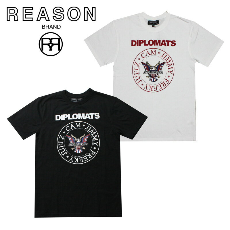 REASON リーズン ディプロマッツ コラボ DIPSET DOWNTOWN TEE コットン 綿 素材 半袖 Tシャツ/B系/ストリート/ダンス衣装/チーム/カジュアル/アメカジ/インポート/M L XL 2XL 3XL/大きいサイズ/ビッグサイズ