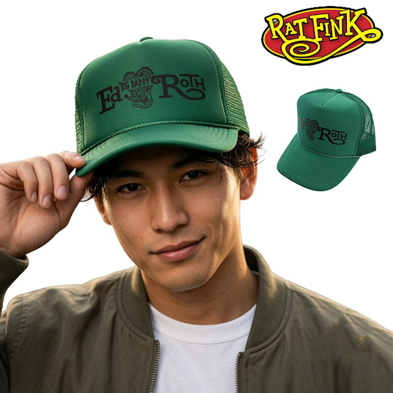 エド・ロス ラットフィンク OTTO製 メッシュキャップ トラッカーキャップ アメカジ ホットロッド ローライダー スケーター メンズ レディース 帽子 男女兼用