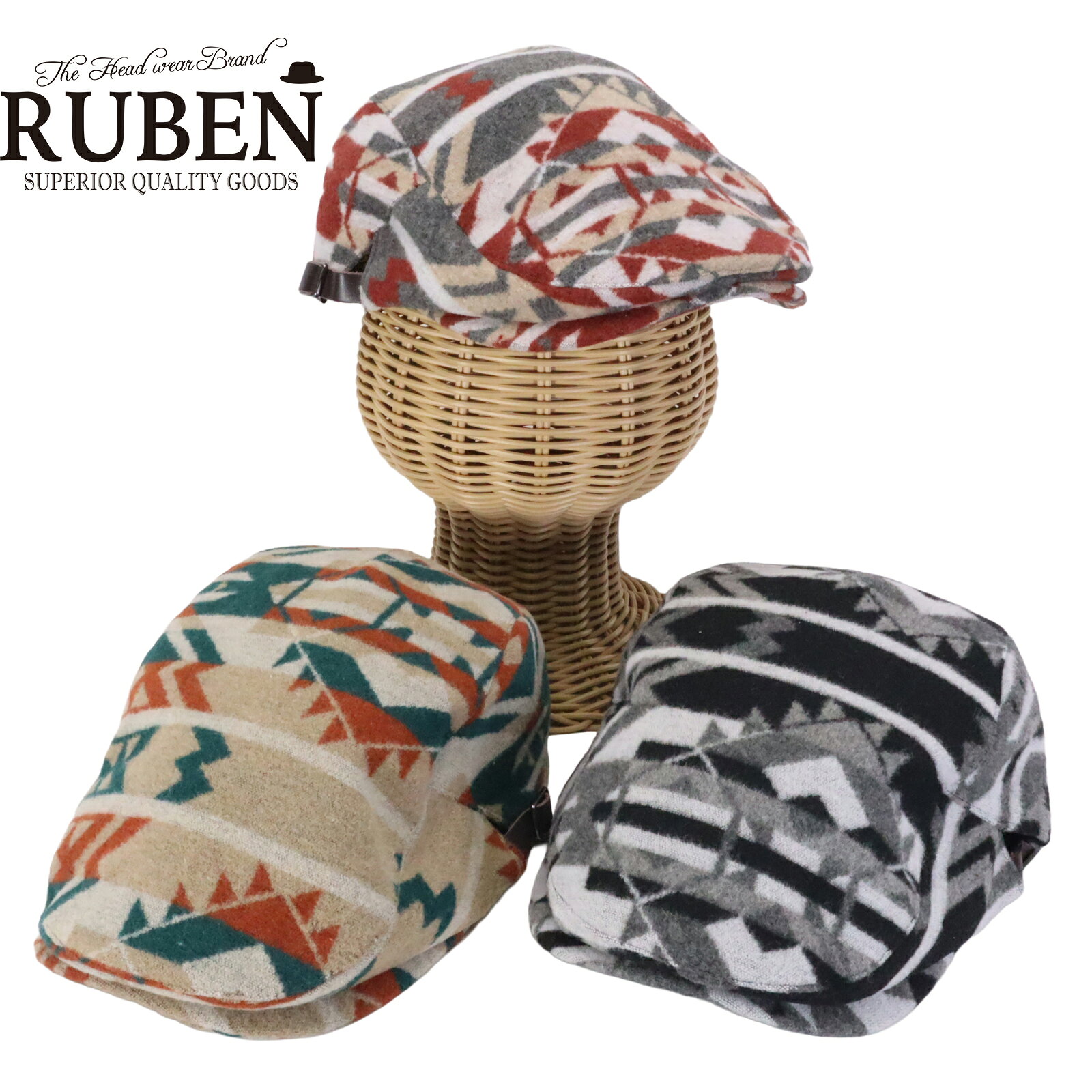 商品情報【関連キーワード】RUBEN ハンチング / RUBEN 帽子 / ルーベン ハンチング / ルーベン 帽子 / メンズ ハンチング / レディース ハンチング / 男女兼用 帽子 / ネイティブ柄 ハンチング / パターン ハンチング / 総柄 ハンチング / ハンチングキャップ / サイズ調整 ハンチング / 58.5cm 帽子 / 男女兼用 ハンチング / 秋冬 帽子 / RUS-4212 / RUS4212【ギフト・贈り物】彼氏 プレゼント / 夫 プレゼント / 父親 プレゼント / 男性 誕生日 / 帽子好き プレゼント / 父の日 / 敬老の日 / クリスマス / ギフト / 贈り物 / RUBEN RUS-4212