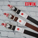 EDWIN ベルト メンズ 革 レザー 牛革 ロング カジュアル ブランド ビジネス ブラック 黒 ブラウン 茶色 20代 30代 40代 50代 60代 人気...