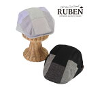 ルーベン ハンチング RUBEN パッチ ハンチング 帽子 メンズ レディース パッチワーク オールシーズン 20代 30代 40代 50代 60代 春 夏 秋...