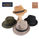 RUBEN ハット ルーベン 帽子 L XLサイズ 大きい ビッグ サイズ ポケッタブル フエルト 中折れハット 高級 帽子 レディース 春 夏 秋 冬 旅行 ...