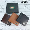 EDWIN 財布 二つ折り メンズ エドウィン 革 レザー ブランド 本革 折りたたみ 2つ折り シンプル 収納 大容量 折り畳み カード レディース セール プレゼント ギフト 黒 ブラック 茶色 ブラウン 20代 30代 40代 50代 60代 楽天 セール 人気 送料無料 ew0510745