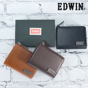 EDWIN 財布 メンズ 小銭入れ コインケース エドウィン コンパクト ミニ 小さい 革 レザー ブランド 本革 シンプル レザー ファスナー チャック カード 収納 黒 ブラック 茶色 ブラウン 20代 30代 40代 50代 60代 プレゼント 人気 楽天 送料無料 ew0510746