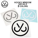 ●BIG SALE!●ジャスリブ ステッカー JSLV HOOKS WINDOW DECAL STICKERデカール・シール STK 8004
