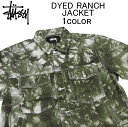 ステューシー ブルゾン メンズ ●BIG SALE！●ステューシー アウター・ジャケット STUSSY DYED RANCH JACKETワークジャケット・シャツジャケット・カラーデニムジャケット(Gジャン)・ジャンパー・ブルゾン・メンズ(男性用)・スチューシー・ストゥーシー・(S M L XL XXL サイズ) 115506