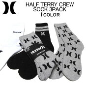 ハーレー靴下・ソックスHURLEYHALFTERRYCREWSOCK3PACKレッグウェア・スポーツソックス・メンズ/レディース(男女兼用)・ハーレイ・ハーリーH116071