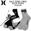 ϡ졼 å HURLEY HALF TERRY CREW SOCK 3 PACK(3­)åݡĥå/ǥ(˽)ϡ쥤ϡ꡼ H116079