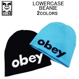 オベイ 帽子・キャップ OBEY LOWERCASE BEANIEビーニー・ニットキャップ・ニット帽・メンズ/レディース(男女兼用)・オベー・(フリーサイズ) 100030191