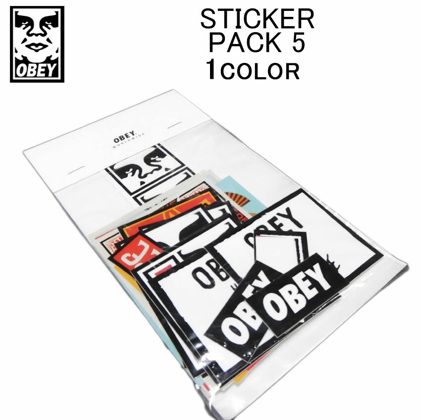 ٥ ƥå OBEY STICKER PACK 5ǥ롦롦١ 100270012