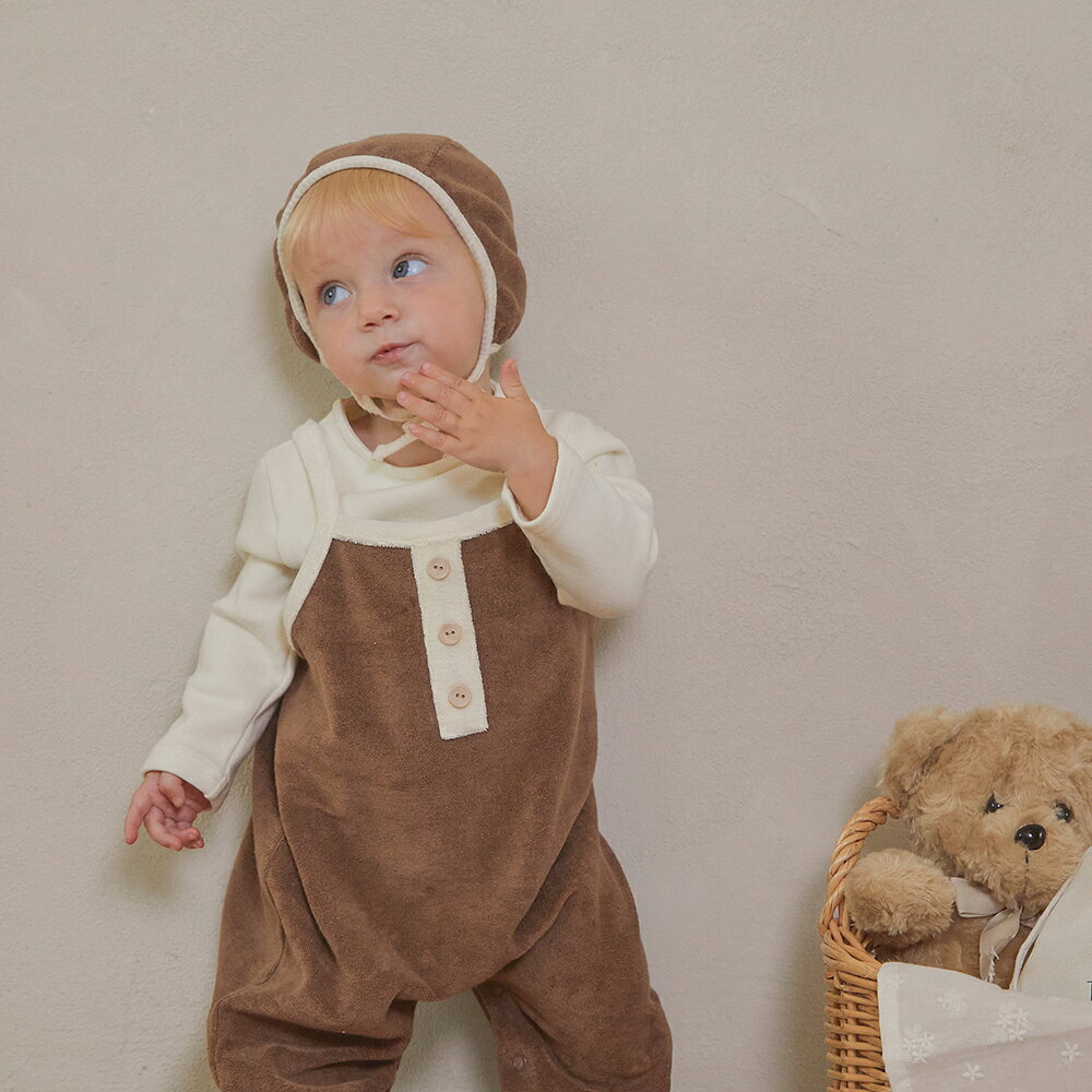 BILY Aron Jumpsuit ユニセックス 6ヶ月から18ヶ月 70-90cm ロンパース 秋冬向け 全2色