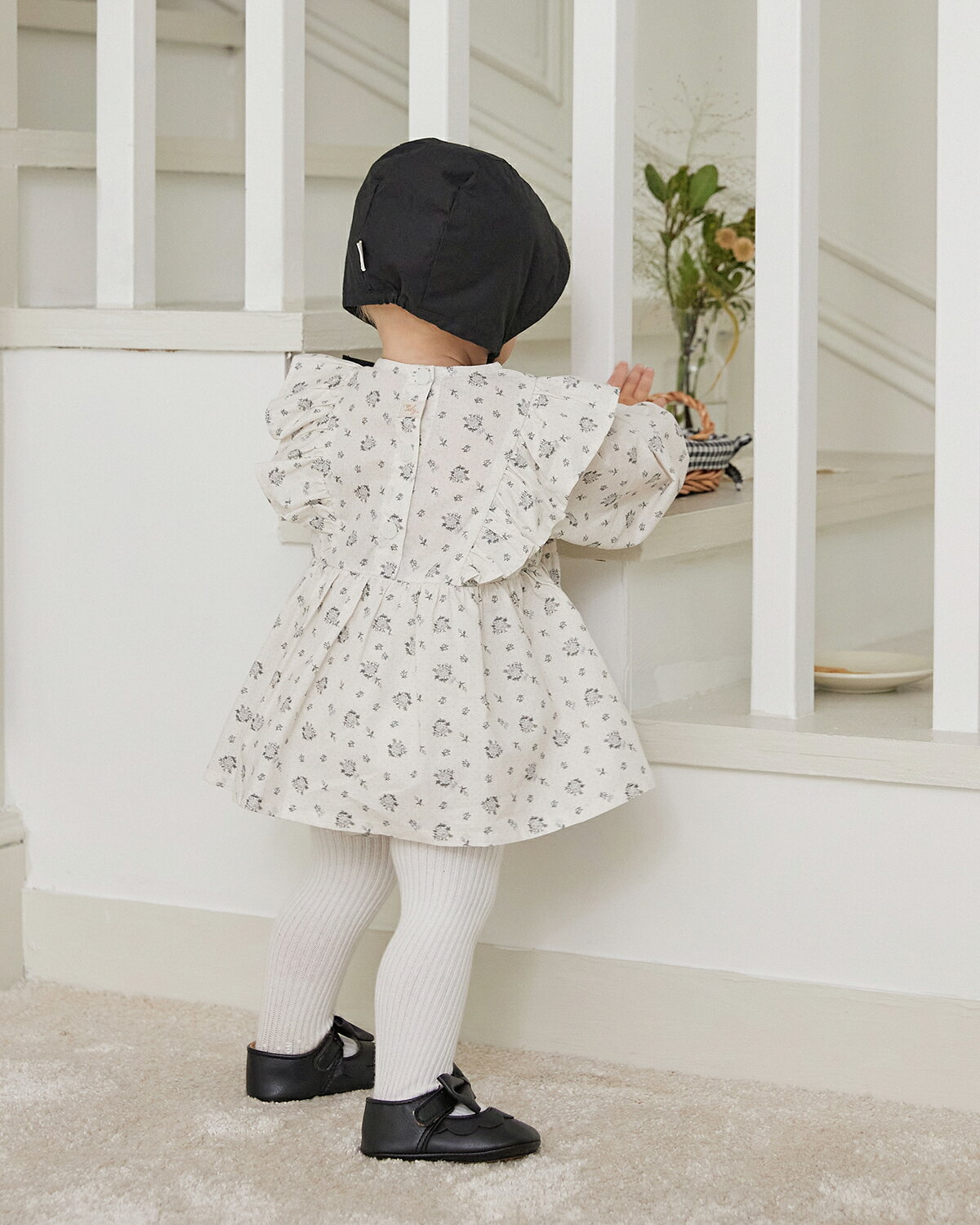 BILY 楽天市場店のBILY Cynthia Romper 女の子 0歳から2歳 70cm-90cm ワンピース風 最適な着心地｜アングル2