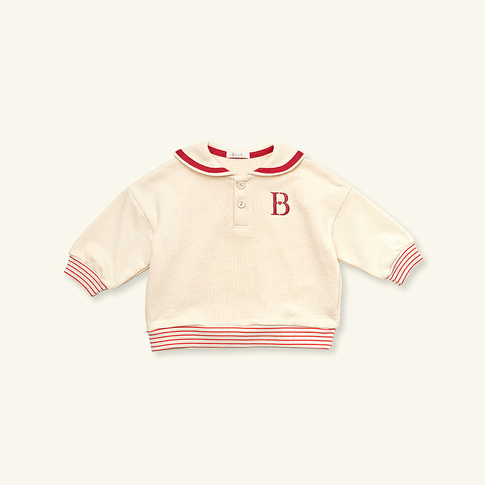 BILY Ryan Sailor Sweatshirt ユニセックス 1歳から4歳 80-110cm セーラーカラー コットン100% 全3色