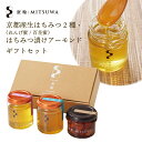京都産生はちみつ2種(れんげ蜜・百花蜜)・はちみつ漬けアーモンドギフトセット 京都府京田辺市から産地直送 蜜輪国産 日本産 生 ハチミツ 蜂蜜 ハニー ナッツ ハチミツ漬け 瓶 純正 純粋 無添加 天然酵素 高級 京都府 ギフト 誕生日 プレゼント 贈り物 熨斗 贈答