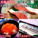 北海道 高級海鮮 4点 詰め合わせ セット 冷凍 シャケ番屋天然紅鮭 天然秋鮭 フィレー 塩いくら しめさば 北海道 釧路市 さけ サケ 甘塩 魚 いくら イク...