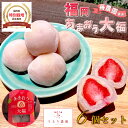 苺農家が贈る 福岡あまおう大福6個セット 冷凍 いちご大福母の日 スイーツ ギフト 花以外 お母さん 妻 プレゼント おしゃれ 福岡県 うるう農園 山形 杵屋 ...