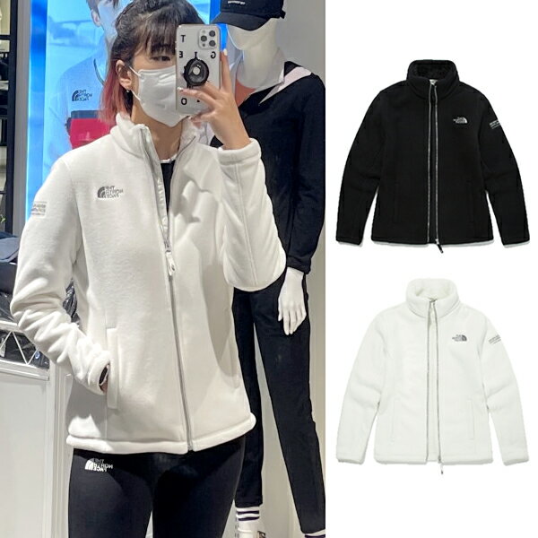 [THE NORTH FACE] W'S LOYALTON ZIP UP レディース フリース ジップアップ ジャケット 秋冬アウター インナーウェア ボアファー ブラック ホワイト 大人 学生 韓国ファッション