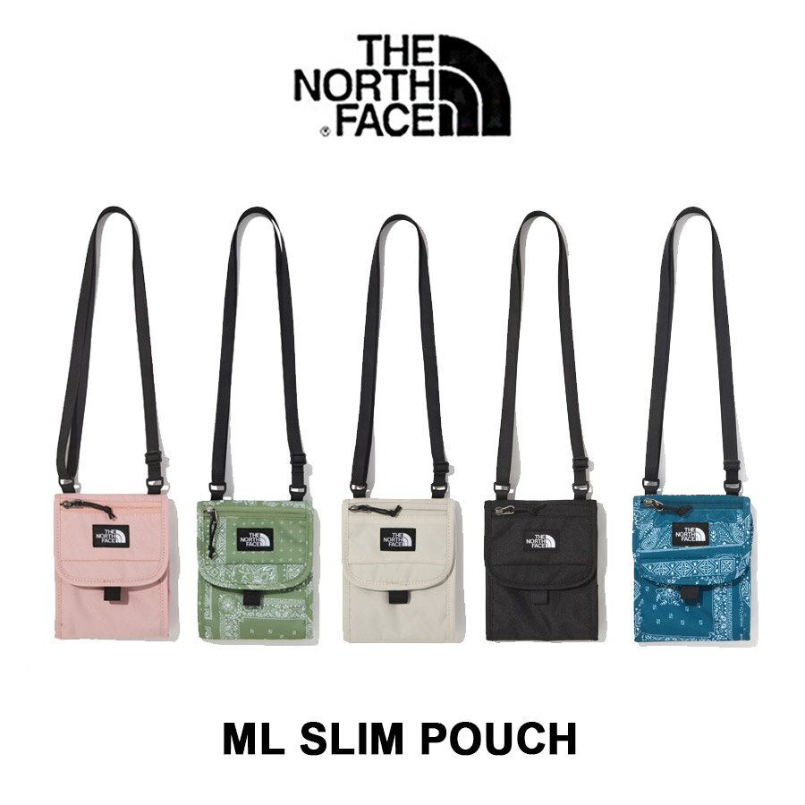 [THE NORTH FACE] ザノースフェイス ML SLIM POUCH 韓国正規品 スリムサイズショルダーバッグ 韓国クロスバッグ エコ素材 通勤通学旅行サブバッグ レディース メンズバッグ デイリーショルダーバッグ 韓国ファッション スリムポーチ NN2PN07