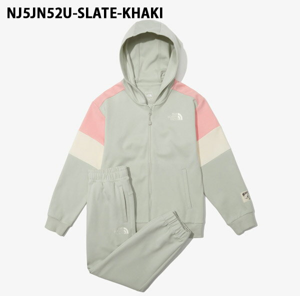 [THE NORTH FACE] K'S GO OUT TRAINING SET ノースフェイス キッズ 長袖 Tシャツ トレーナーセット フード付き フーディスウェットシャツ キッズ アウトドア 男の子 女の子 トレーナ キッズトレーナトップス キッズトレーナウェア キッズスポーツウェア NJ5JN52