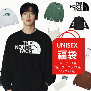 【秋の福袋】ノースフェイス 福袋 トレーナー ショルダーバッグ 靴下 3点 THE NORTH FACE LUCKYBAG LUCKY BOX スポーツ アウトドア お得 春 秋 スウェットシャツ トートバック トップス サコシュ ソックス 男女兼用 ユニセックス ランダムパック ラッキーバッグ ソックス