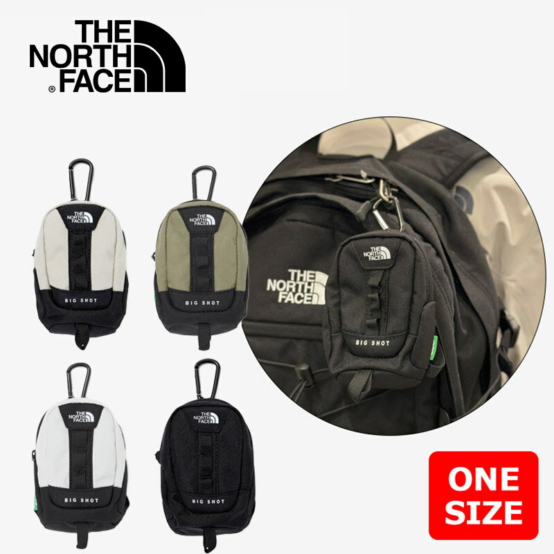 ザ・ノース・フェイス 小物 メンズ [THE NORTH FACE] ザノースフェイス MINI BIG SHOT POUCH ポーチ ブランド 小物入れ 小さい フック付き メンズ 小さめ ラウンド 韓国 雑貨 かわいい イヤホン アウトドア 500円 12cm カラビナ 付 ミニ カラビナ付きポーチ NN2PQ12