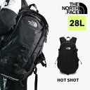 ★21日までポイント5倍UP!!★[THE NORTH FACE] HOT SHOT 大容量 リュック 28L 通勤 バックパック レディース リュック メンズ 軽い きれいめ 運動用 おしゃれ 50代 旅行 小さめ ブランド 登山 ノートPC 黒 大人 a4 40代 シングルショット NM2DQ02 1