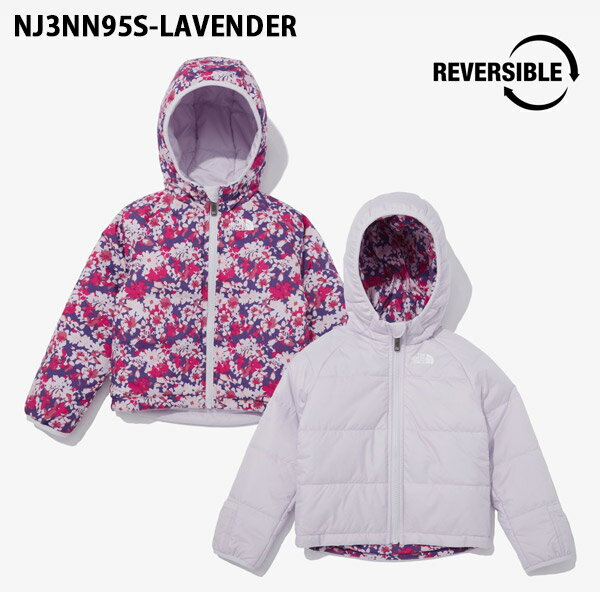 [THE NORTH FACE] BABY REVERSIBLE PERRITO HOODIE JACKET ノースフェイス キッズ リバーシブルジャケット F/W新商品 男女共用 ユニセックス ベビー アウター アウトドア 遠足 デイリー女の子男の子 中綿ダウンジャケット フード付き 正規品 韓国ファッション NJ3NN95