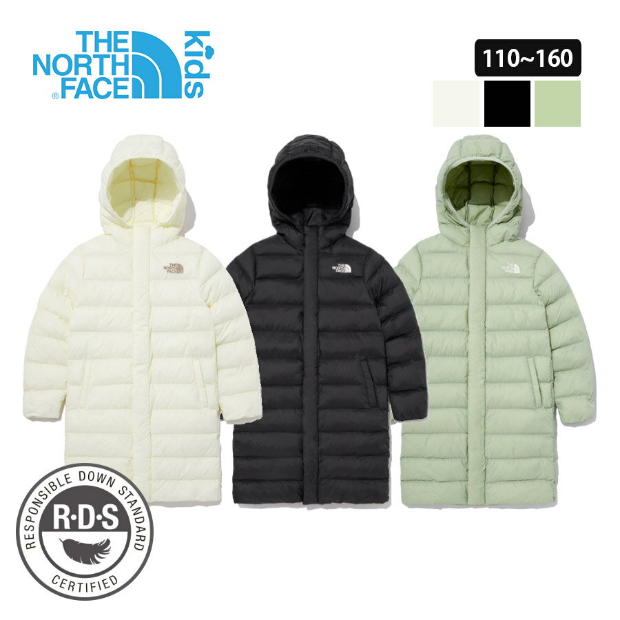 楽天bimishopTHE NORTH FACE ノースフェイスキッズ ダウン ロング コート ジャケット アウター K'S ON BALL COAT ダウンコート 柔らかい触り心地 女の子 男の子 韓国ファッション ロング丈 パカー アウトドア用 NJ3NN56