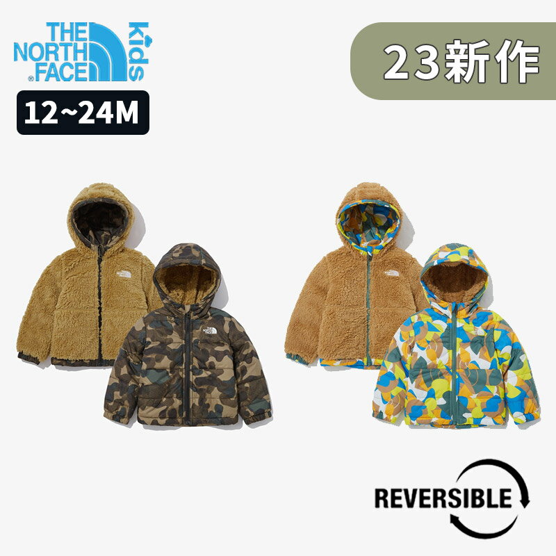 楽天bimishopTHE NORTH FACE] BABY REVERSIBLE MT CHIMBO FZ HOODED JKT ノースフェイス キッズ リバーシブルジャケット F/W新商品 男女共用 ユニセックス ベビー アウター アウトドア 遠足 デイリー女の子男の子 中綿ダウンジャケット フード付き NJ3NP90