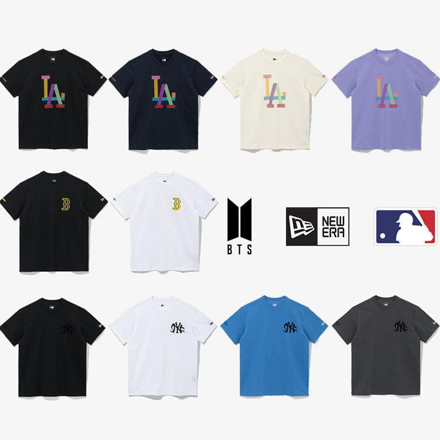 楽天bimishop[NEW ERA]【数量限定】ニューエラ NEW ERA X BTS 2022 春コーデ韓国ファッション BTSコラボ Tシャツ メンズレディーストップス シンプル ポイントTシャツ BTSグッズ 半袖大人気人気商品 AP BTS TSHIRT