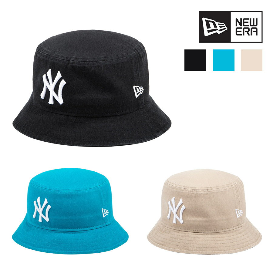 楽天bimishopニューエラ帽子 NEWERA MLB WASHED BUCKET 人気商品 人気ブランド ユニセックス メンズ レディース帽子 バケットハット ニューヨーク ヤンキース ロゴ 韓国ファッション おしゃれ 春夏秋冬使用 BUCKET HAT 屋外活動 カジュアル シンプル ストリート3色100％正規品1308631