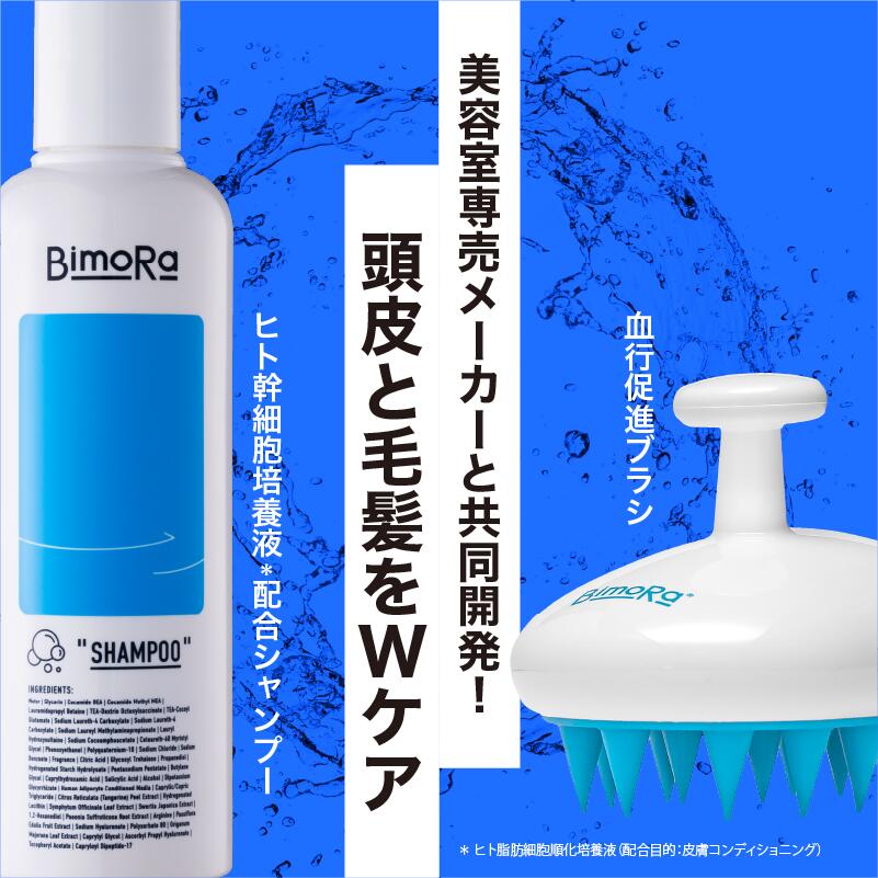 【300円OFFクーポン配布中】育毛 シャンプー シャンプーブラシ セット 送料無料 アミノ酸 メンズ いい匂い 頭皮ブラシ シリコンブラシ かため 洗髪 ヘアケア 頭皮ケア スカルプケア 抜け毛 皮脂 女性 旅行用 ギフト ヘッドスパブラシ bimora ビモラ bimora-10000050 BimoRa 楽天市場店 サンプル画像2