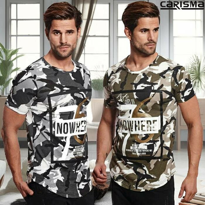 樂天商城 - 迷彩 Tシャツ メンズ 半袖 カモフラージュ黒 カーキ クルーネック グレー　緑 チュニック丈　父の日　プレゼント