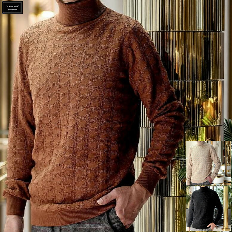 タートルネックセーターメンズハイネ...