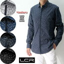長袖シャツ カジュアルシャツ メンズ 花柄 ストレッチ 紺/白/黒/青 M〜XXL 大きいサイズ も入荷 父の日 プレゼント