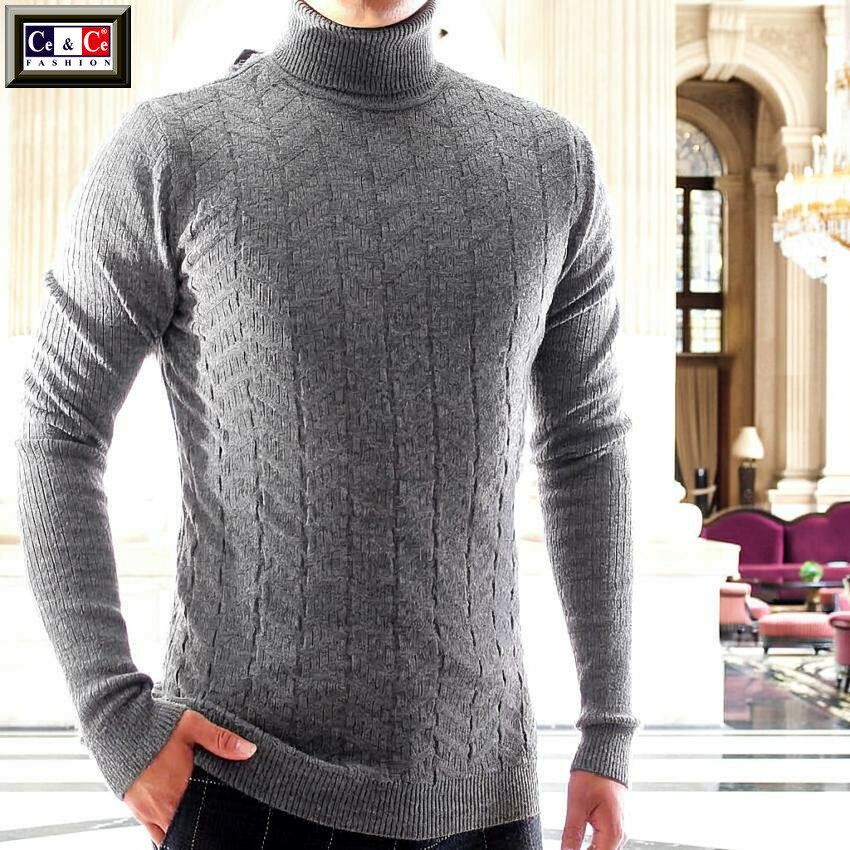 タートルネックハイネックニットセー...