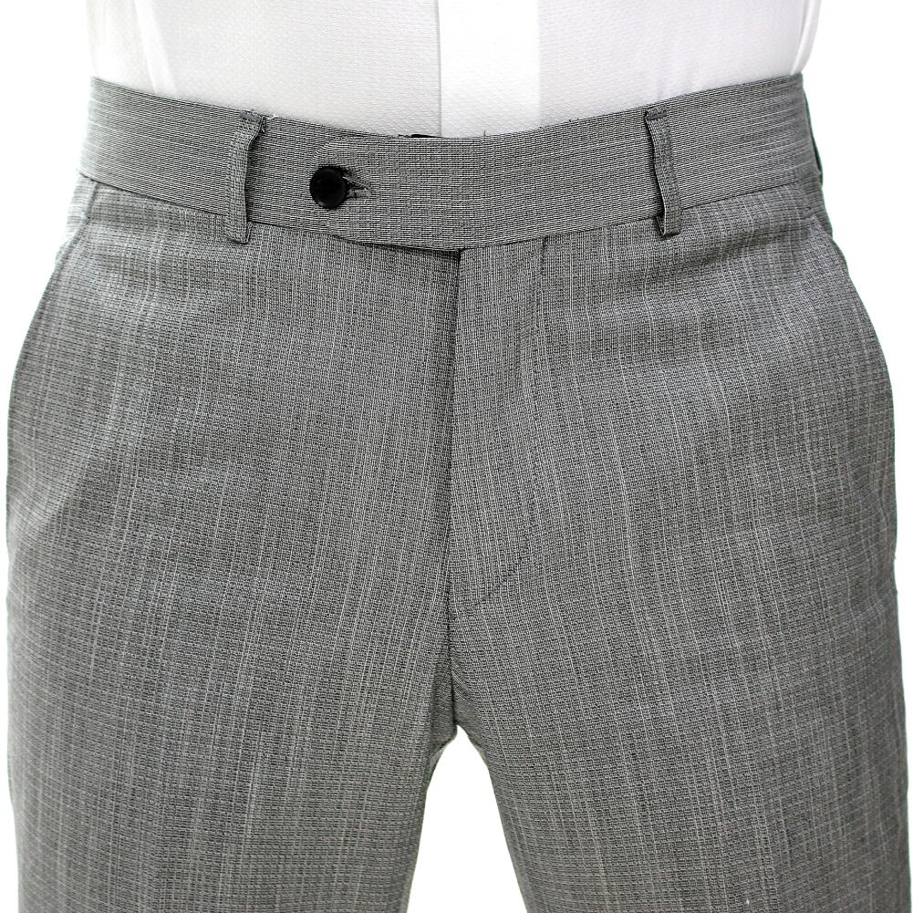 訳あり品　スラックス　スリム　メンズ グレー　ノータック　ビジネスパンツ　ジャケパン　大きいサイズ　54サイズ　XXLサイズ