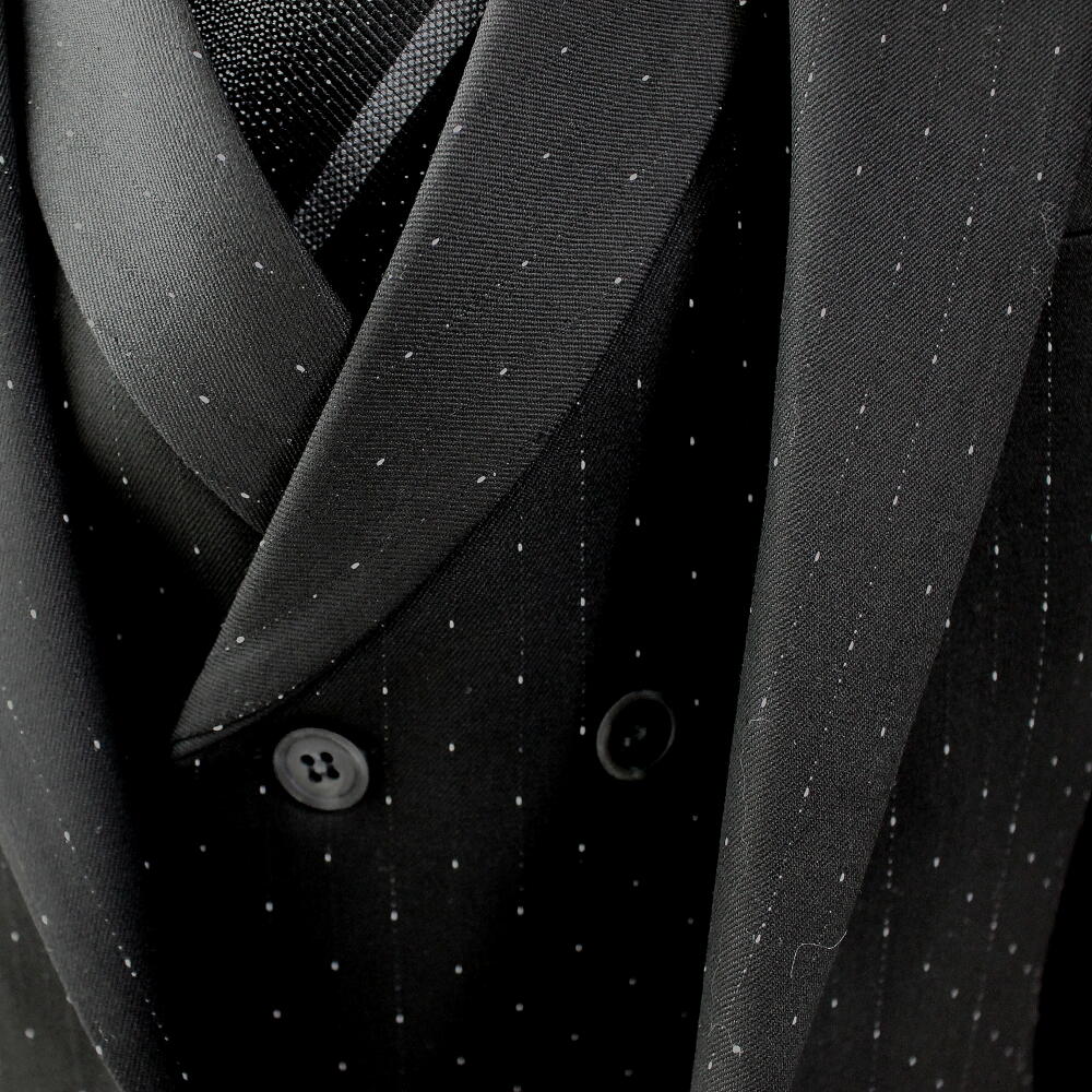 テーラードジャケット セットアップ ブレザー ジレ メンズ グレー タイト/スリムフィット ジャケパン 春/秋/冬 大きいサイズも入荷 ビジネスジャケット　水玉　ドット柄