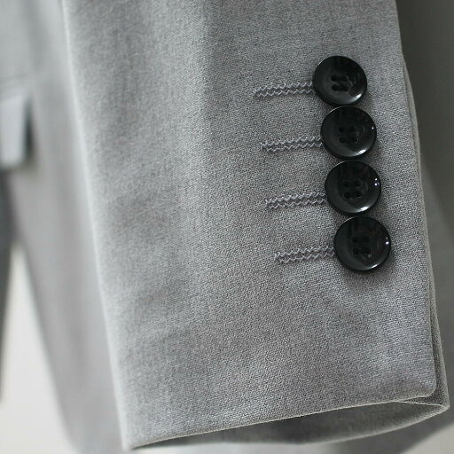 テーラードジャケット ブレザー セットアップスーツ対応 ライトグレー メンズ 春/秋/冬 ビジネス/カジュアル 総裏地