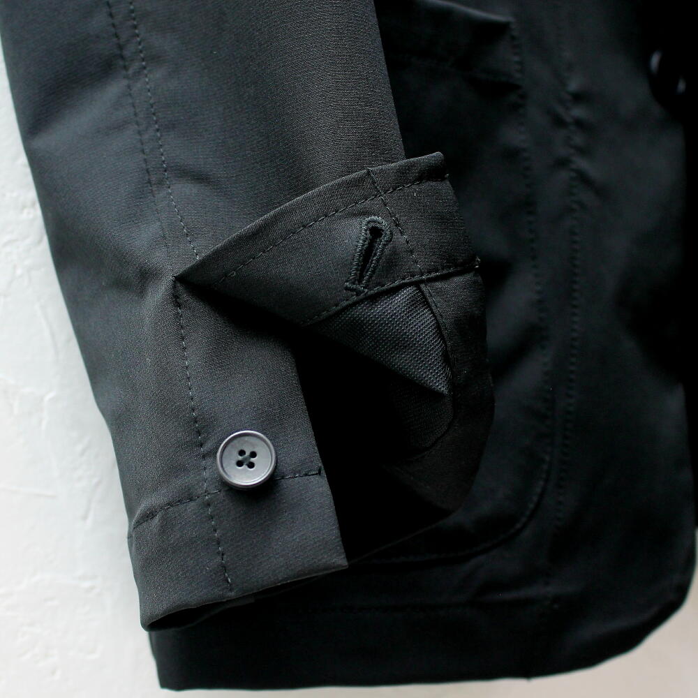 テーラードジャケット メンズ ストレッチ素材 黒 春/夏/秋 裏地無し カジュアル