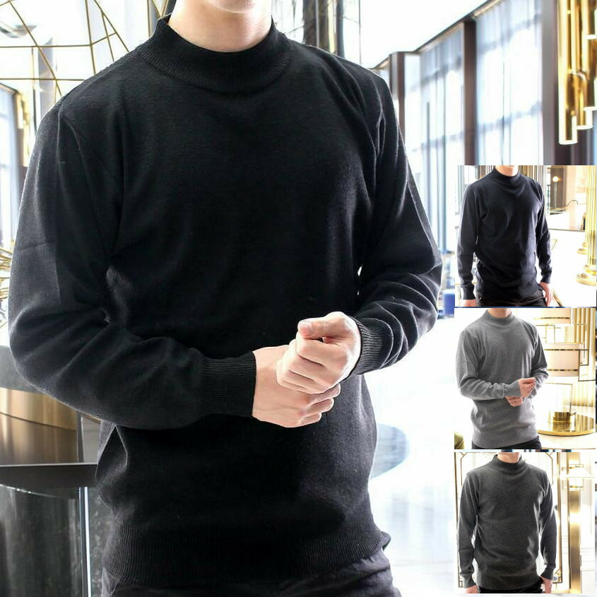 ハイネックちびネックセーターニット...