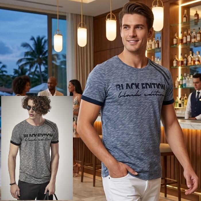 樂天商城 - Tシャツ メンズ 半袖 肩ジップ 黒/紺 ロゴ ストレッチ クルーネック 丸首　袖ロールアップ　父の日　プレゼント