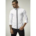 長袖シャツ カジュアルシャツ メンズ ロゴ ストレッチ 白/黒/カーキ M〜XXL 大きいサイズ も入荷 父の日 プレゼント