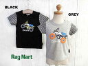 SALE!50%OFF!!2020春夏　RAG MART ラグマート バイクモチーフTシャツ：80cm,90cm：1102606