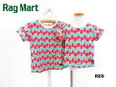 SALE!50%OFF!!2021春夏　RAG MART ラグマート　花柄プリントTシャツ ：80cm,90cm：1112011