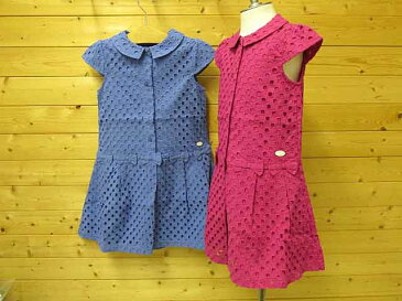 SALE!50%OFF!2017春夏【BeBe ベベ】ローンレースワンピース :120cm,130cm :1101-82520